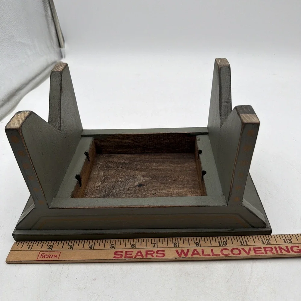 Vintage Small Wooden Foot Stool  12